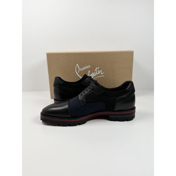 Size 8.5 - Christian Louboutin Mika Sky Flat Derby Shoes NEW main image 9